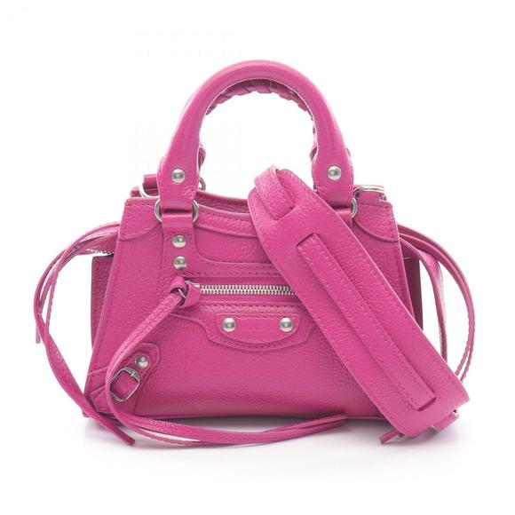 BALENCIAGA Pink Leather Bag - Picture 1 of 8